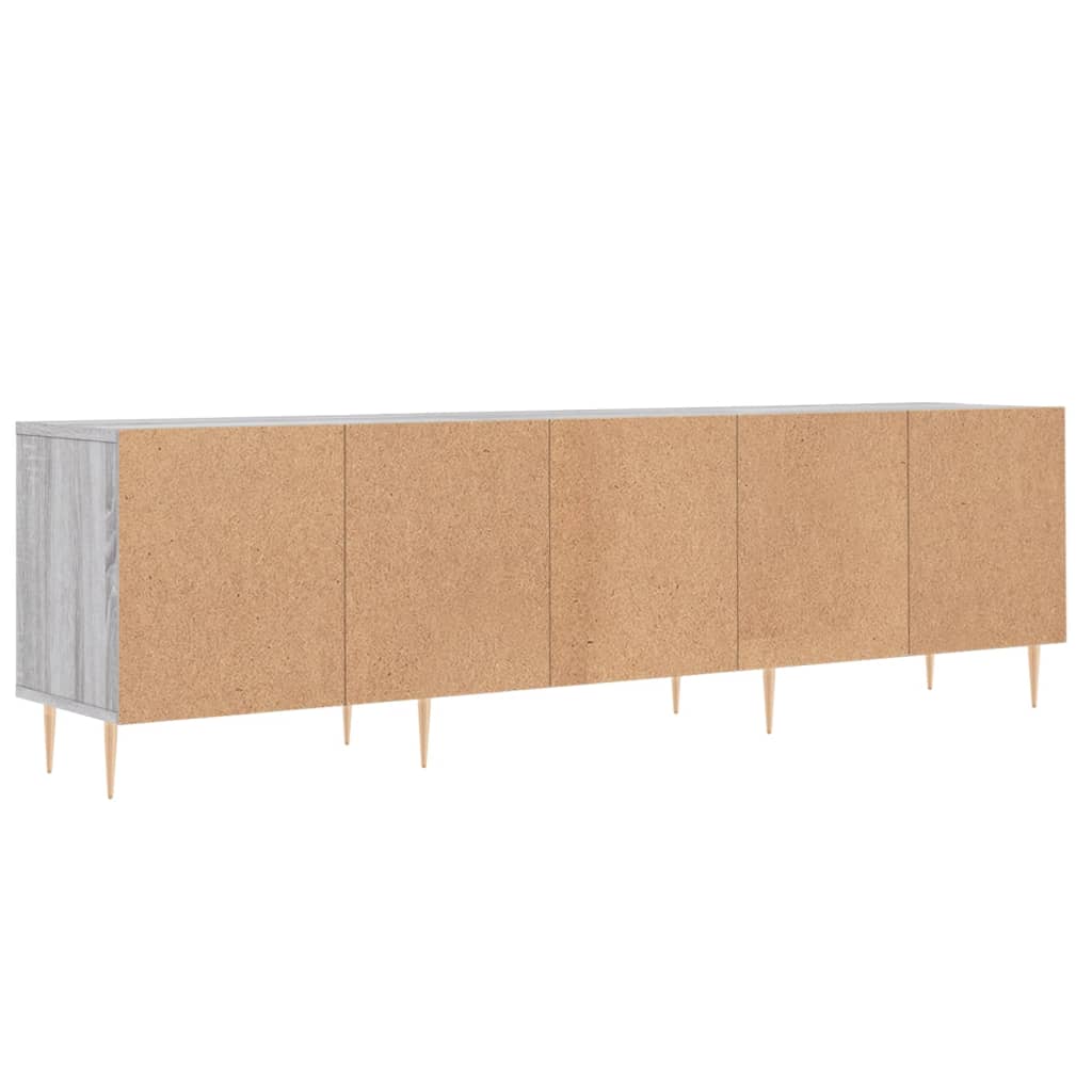 TV cabinet, grey oak, 150x30x44.5cm, wood