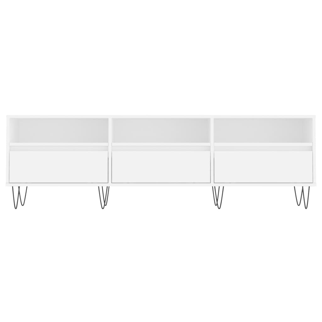 TV cabinet, white, 150x30x44.5cm, engineered wood