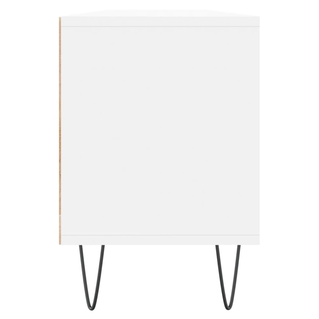 TV cabinet, white, 150x30x44.5cm, engineered wood
