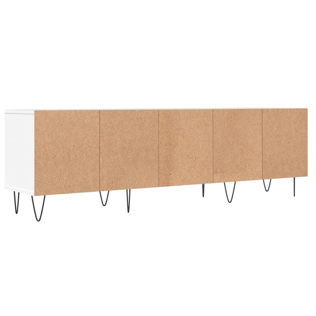 TV cabinet, white, 150x30x44.5cm, engineered wood