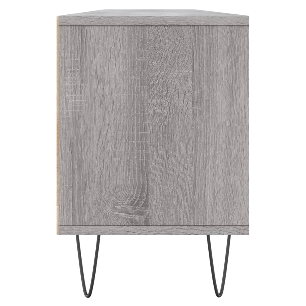 TV cabinet, grey oak, 150x30x44.5cm, wood