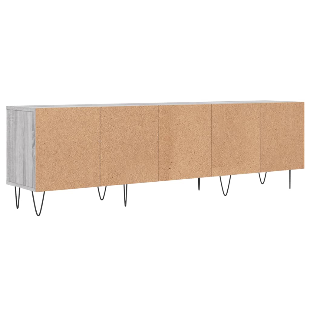 TV cabinet, grey oak, 150x30x44.5cm, wood