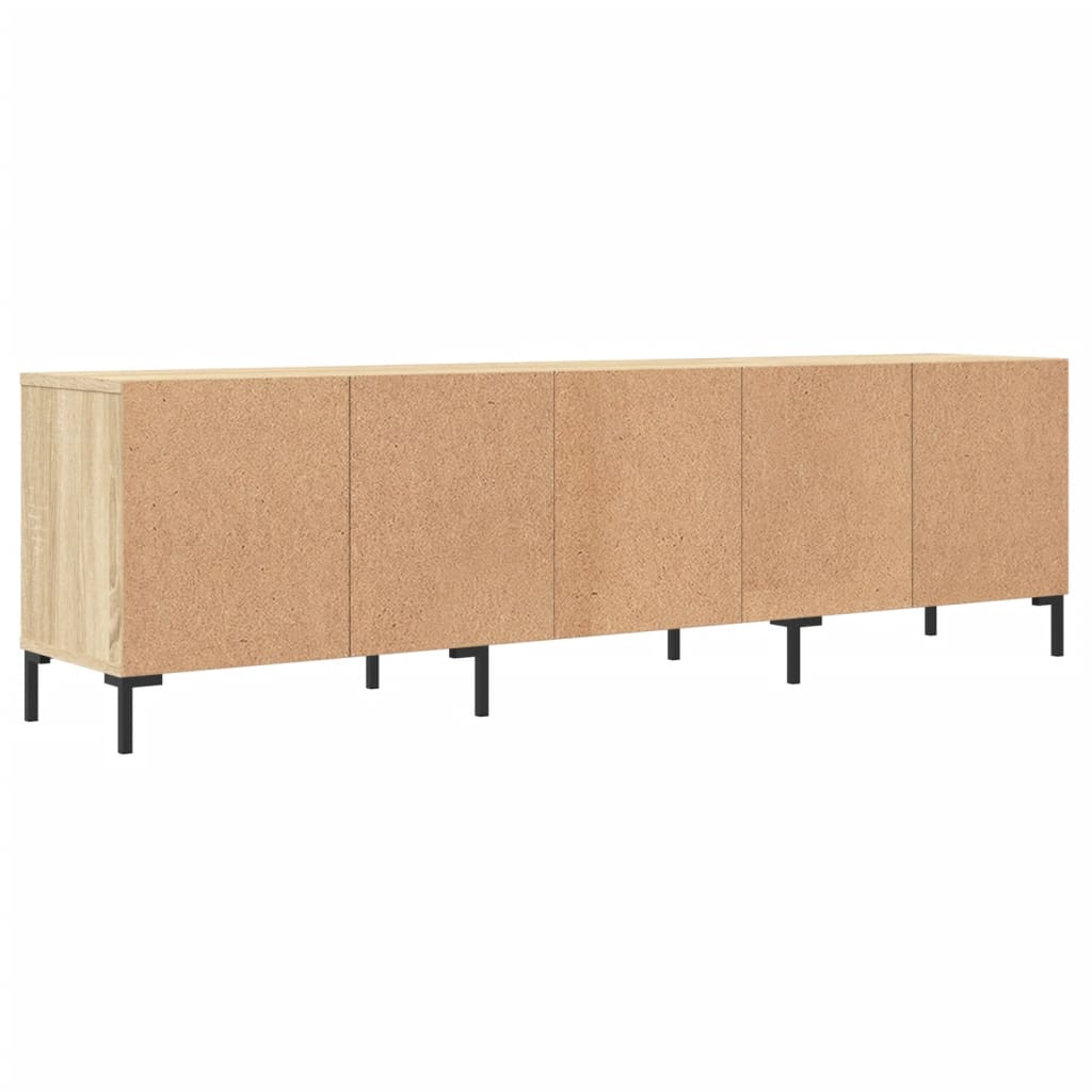 TV cabinet, oak, 150x30x44.5cm, engineered wood