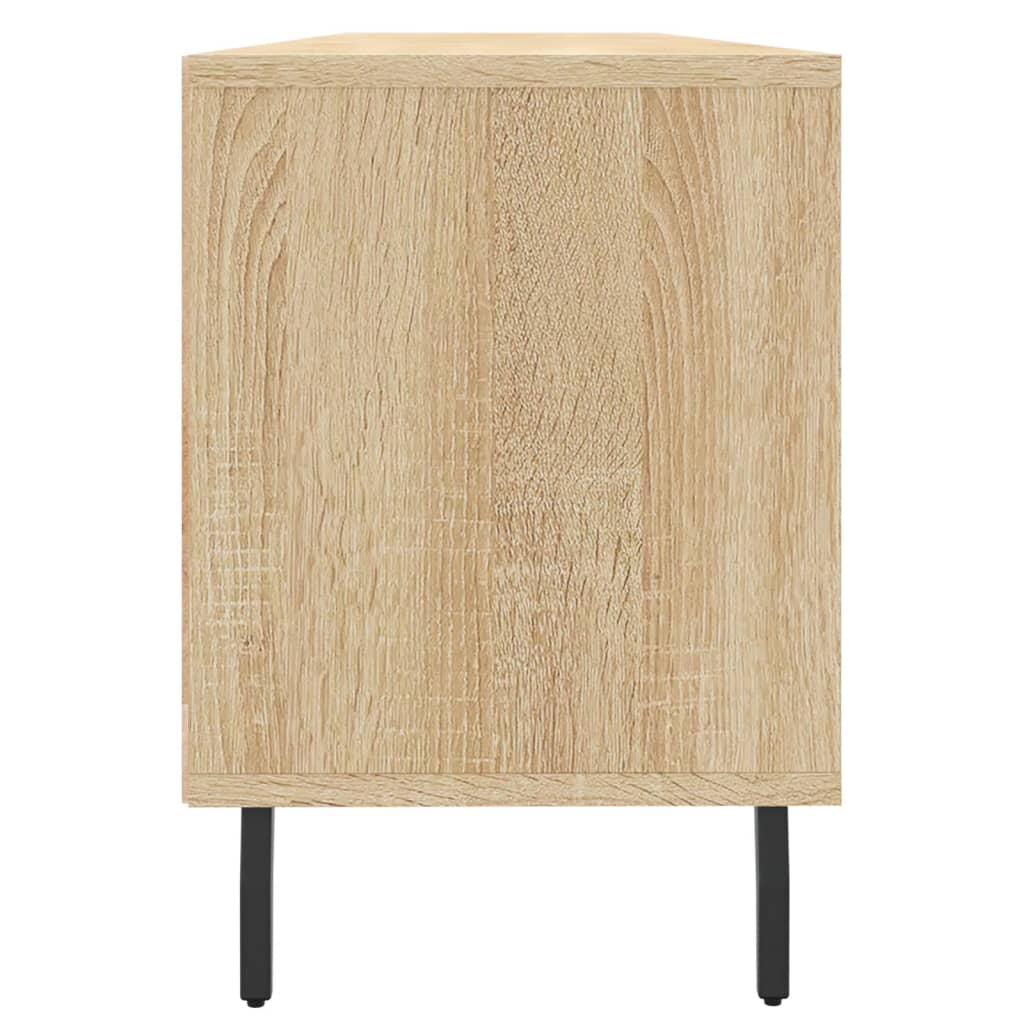 TV cabinet, oak, 150x30x44.5cm, engineered wood