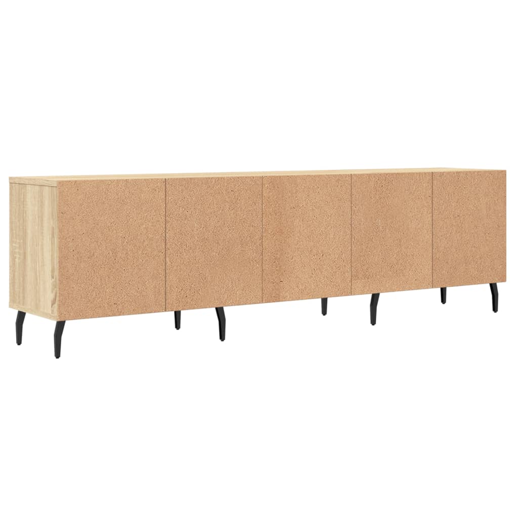 TV cabinet, oak, 150x30x44.5cm, engineered wood
