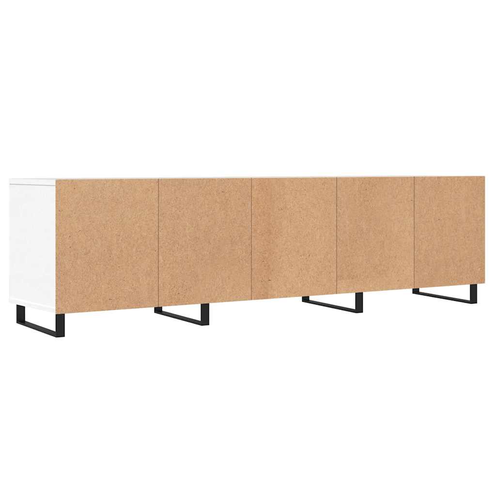 TV cabinet, white, 150x30x44.5cm, engineered wood