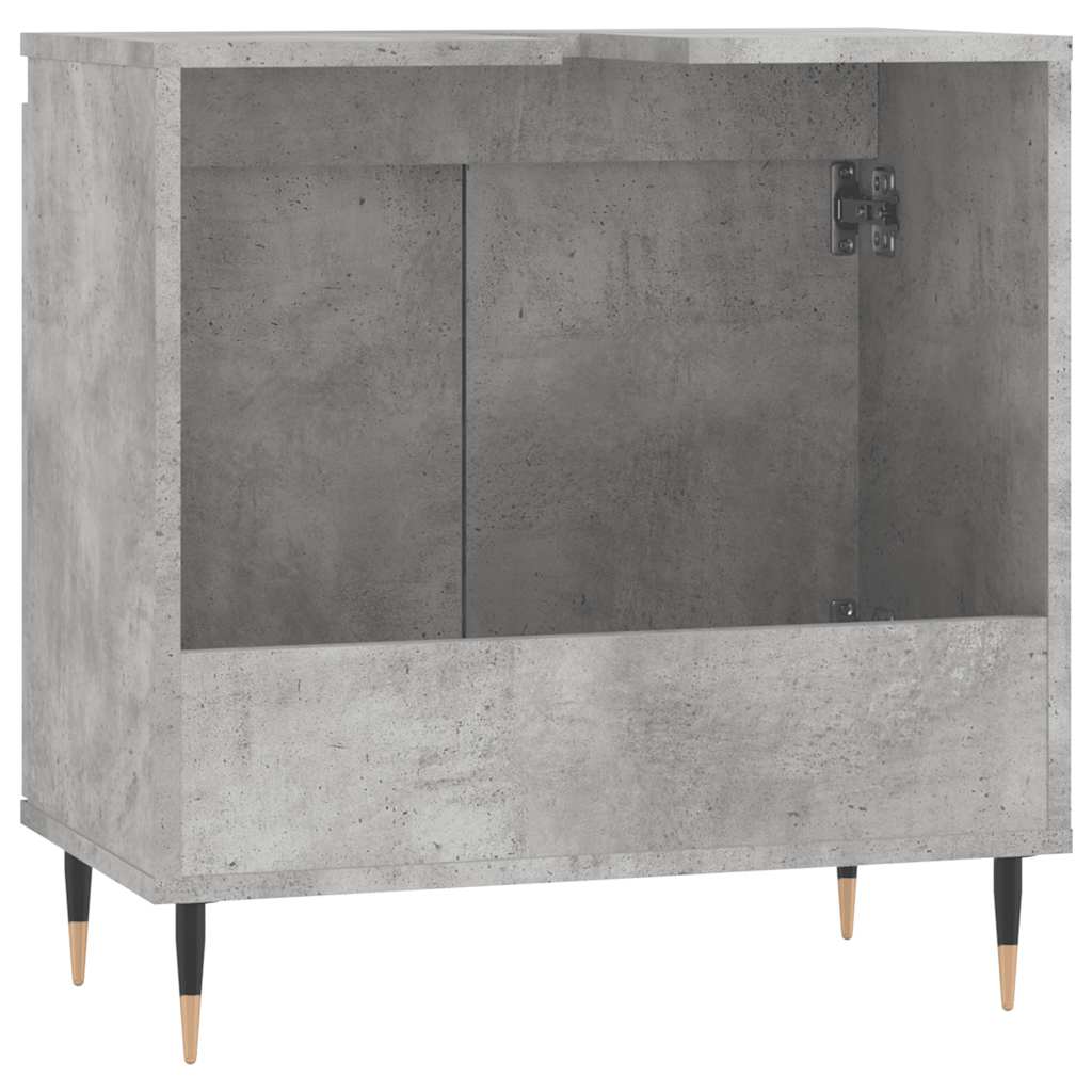 Vonios kambario spintelė, betono pilka, 58x33x60cm, mediena