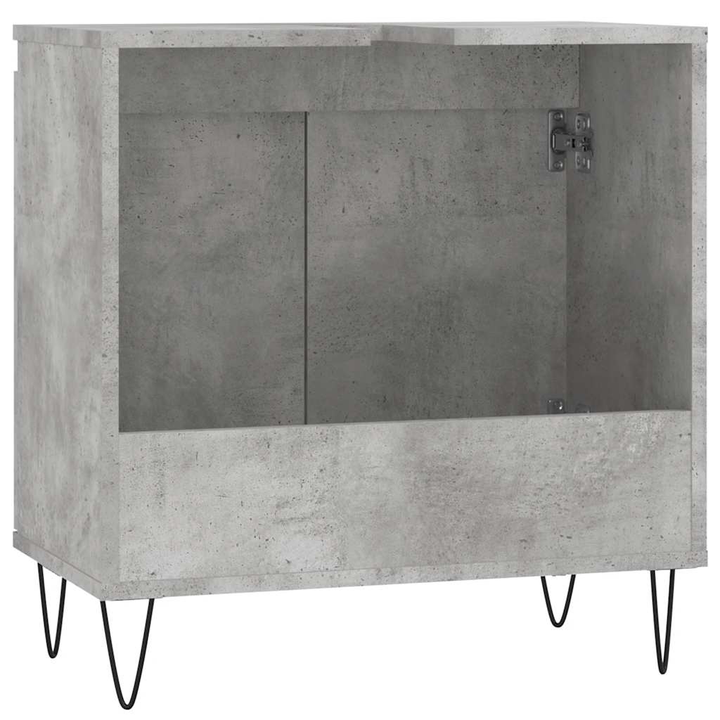 Vonios kambario spintelė, betono pilka, 58x33x60cm, mediena