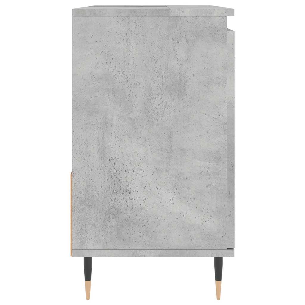 Bathroom cabinet, concrete grey, 65x33x60cm, wood