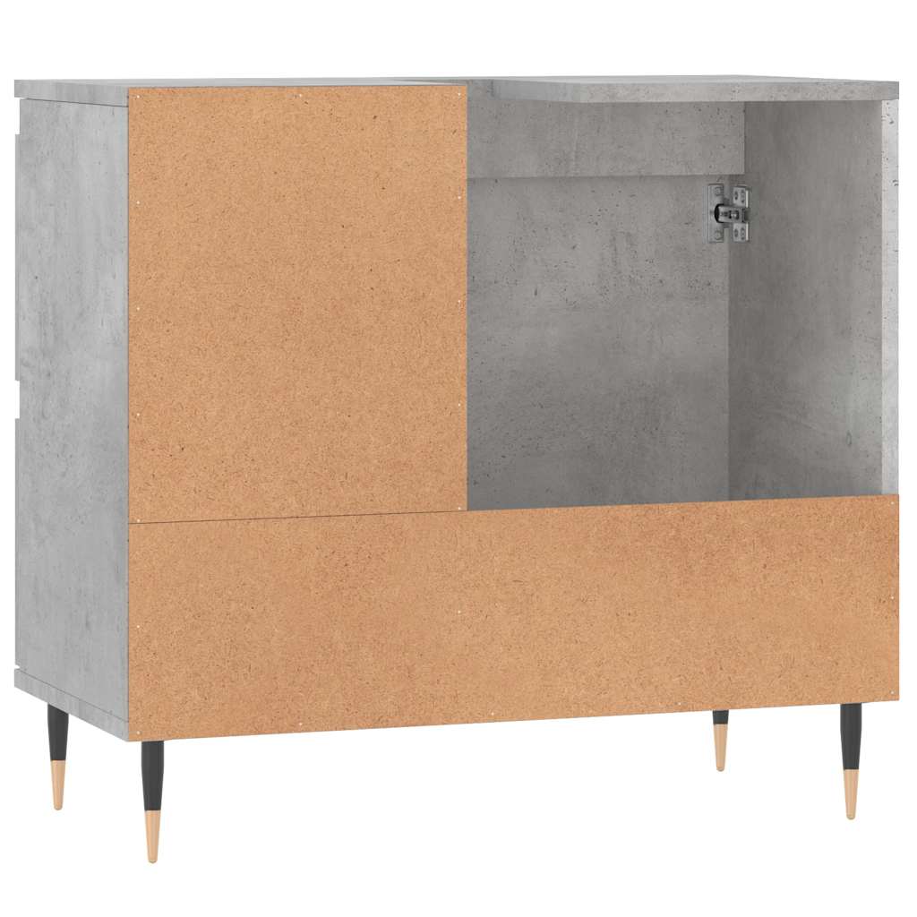 Bathroom cabinet, concrete grey, 65x33x60cm, wood