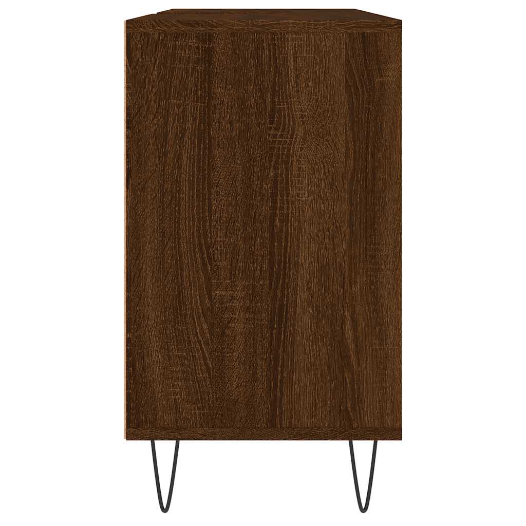 Bathroom cabinet, brown oak, 80x33x60cm, wood