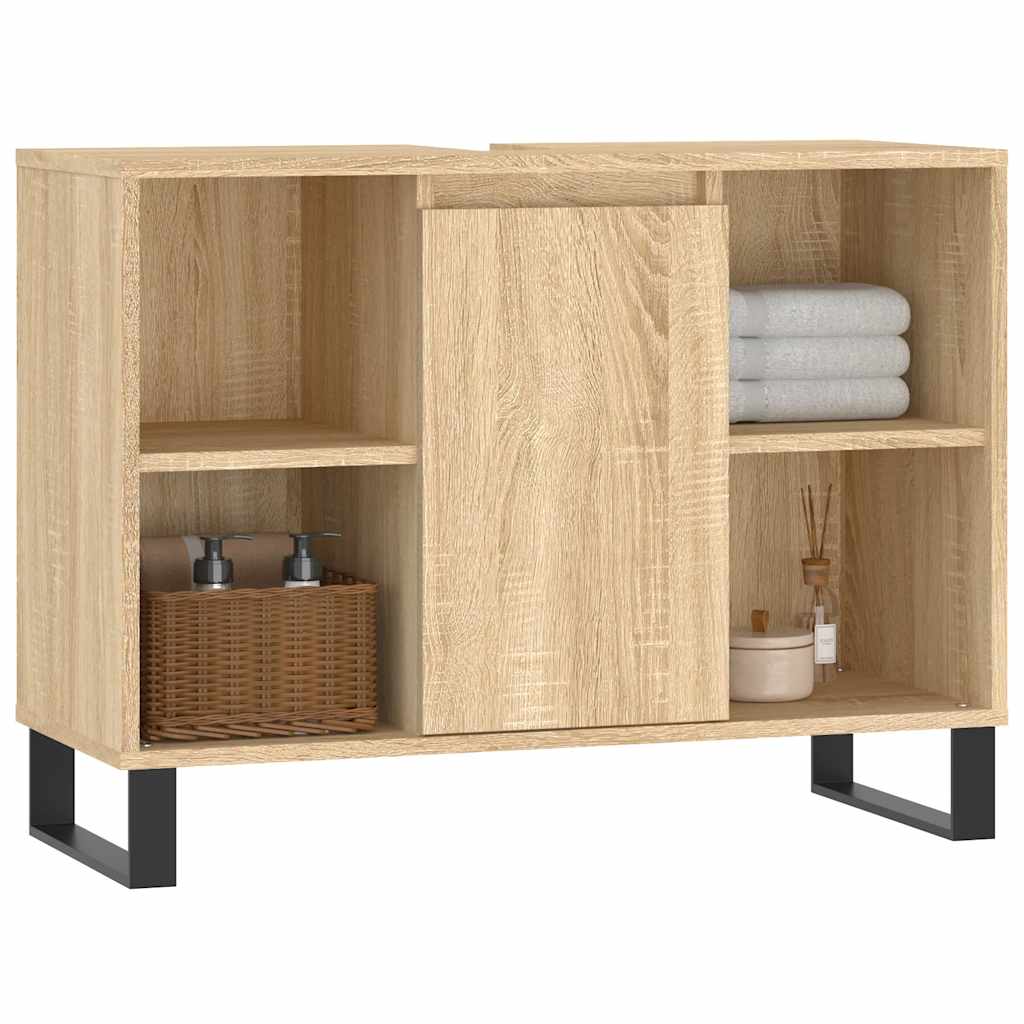Bathroom cabinet, sonoma oak, 80x33x60cm, wood