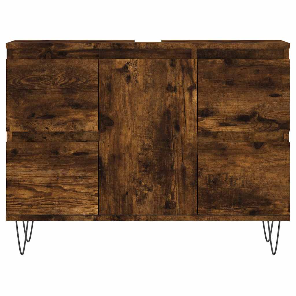 Vonios kambario spintelė, dūminio ąžuolo, 80x33x60cm, mediena