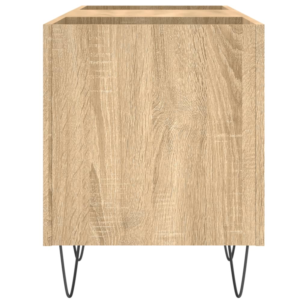 Vinilinių plokštelių spintelė, ąžuolo, 121x38x48cm, mediena