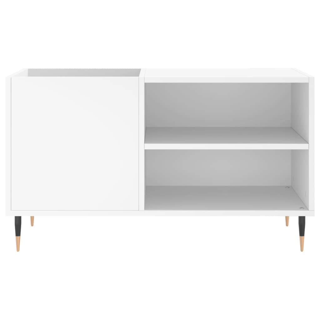 Vinyl record cabinet, white, 85x38x48cm, wood
