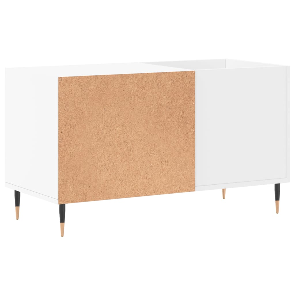 Vinyl record cabinet, white, 85x38x48cm, wood