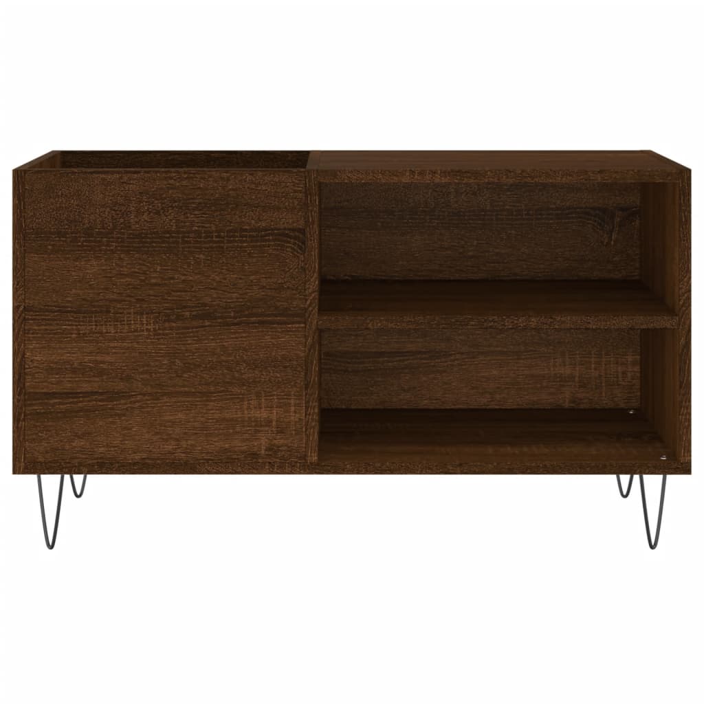 Vinyl record cabinet, brown, 85x38x48cm, wood