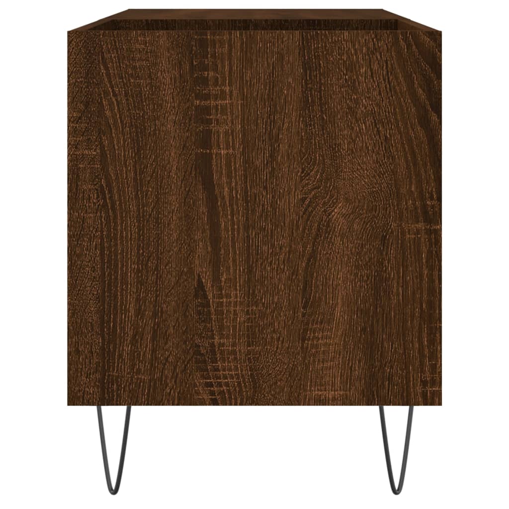 Vinyl record cabinet, brown, 85x38x48cm, wood