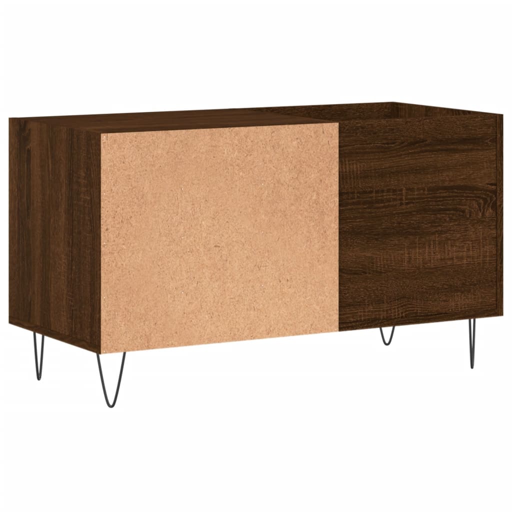 Vinyl record cabinet, brown, 85x38x48cm, wood