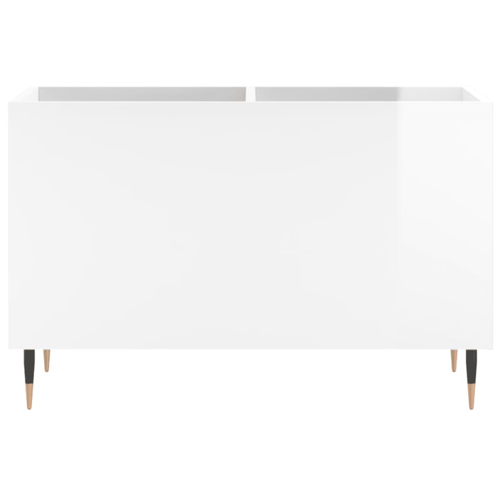 Vinyl record cabinet, white, 74.5x38x48cm, wood