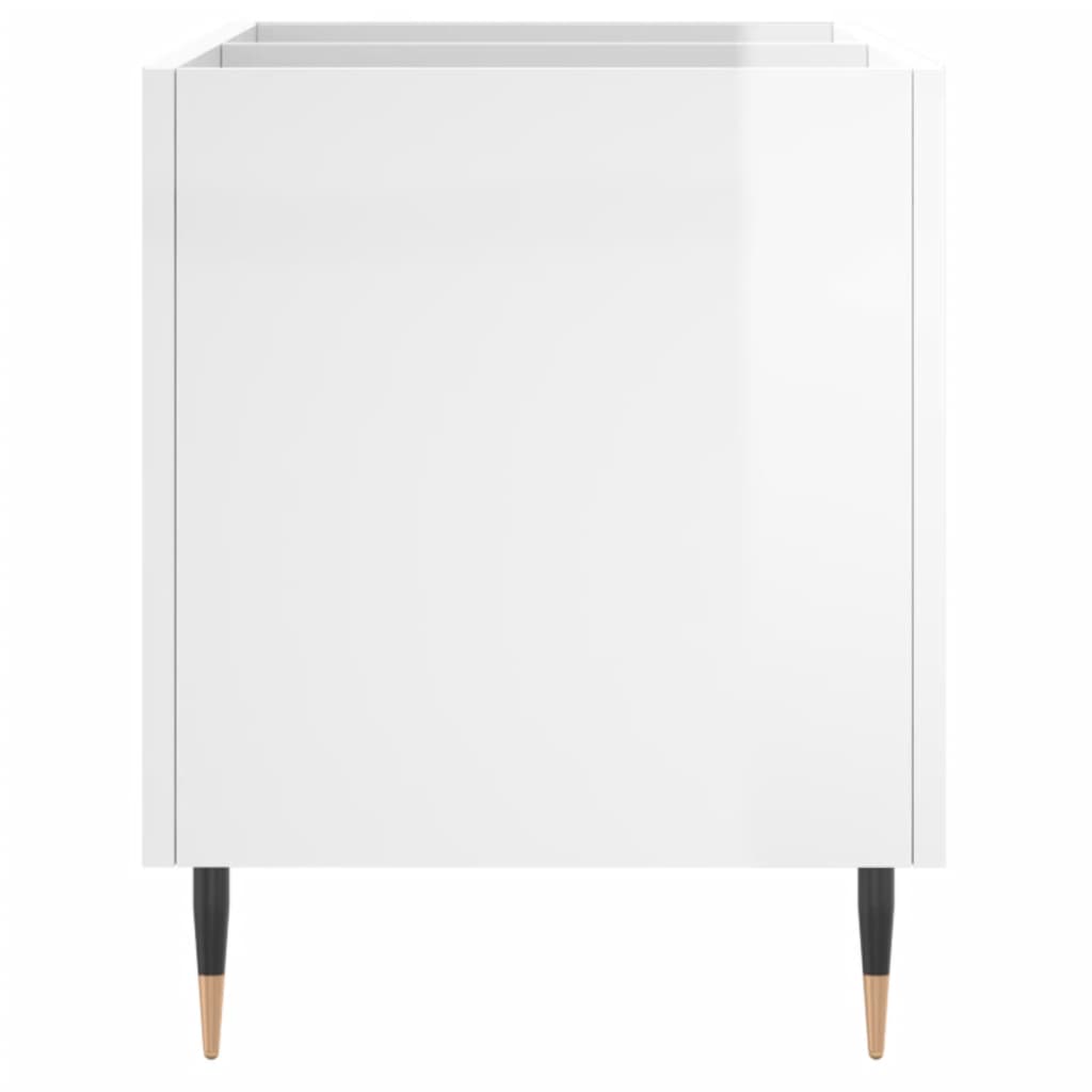 Vinyl record cabinet, white, 74.5x38x48cm, wood