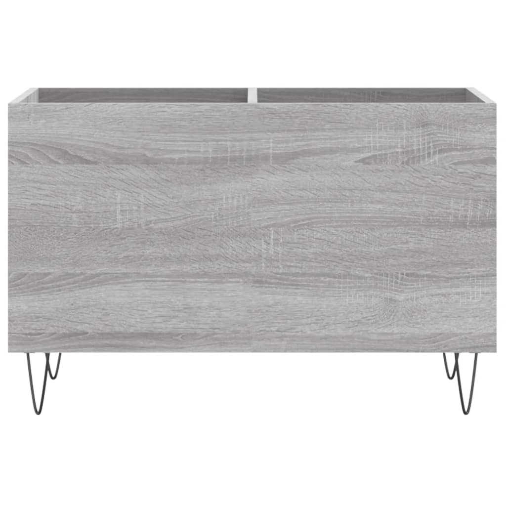 Vinyl record cabinet, gray, 74.5x38x48cm, wood