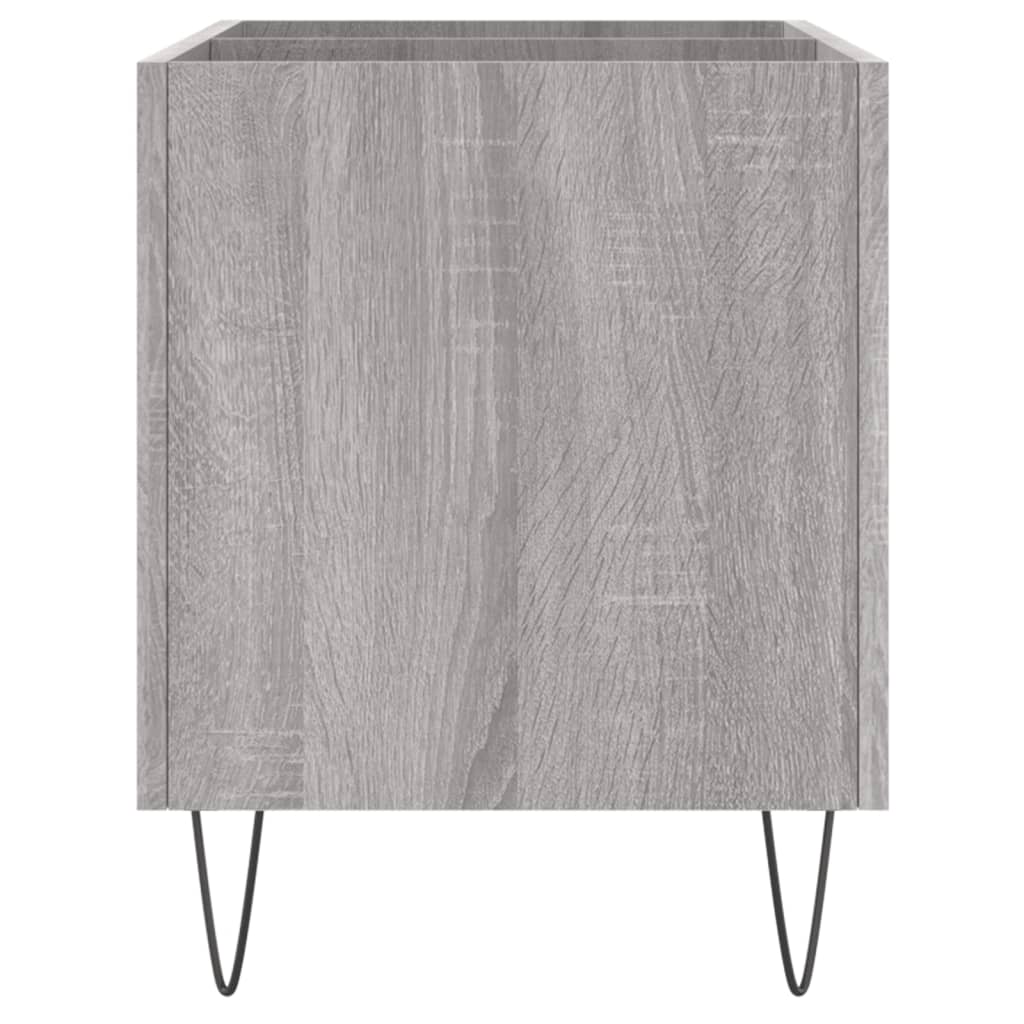 Vinyl record cabinet, gray, 74.5x38x48cm, wood