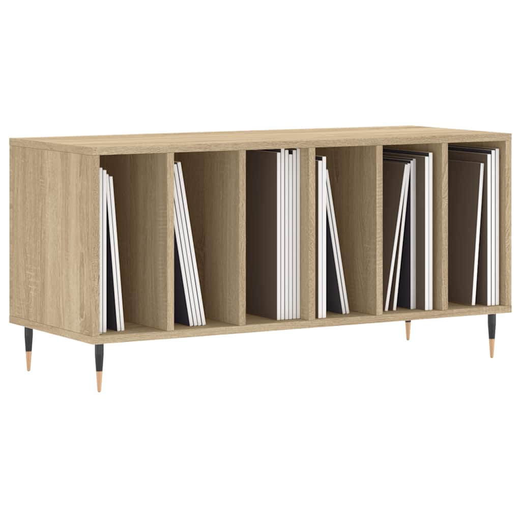 Vinilinių plokštelių spintelė, ąžuolo, 100x38x48cm, mediena