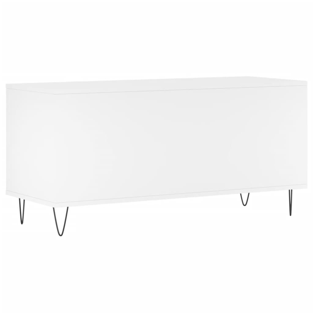 Vinila plašu skapītis, balts, 100x38x48cm, koks