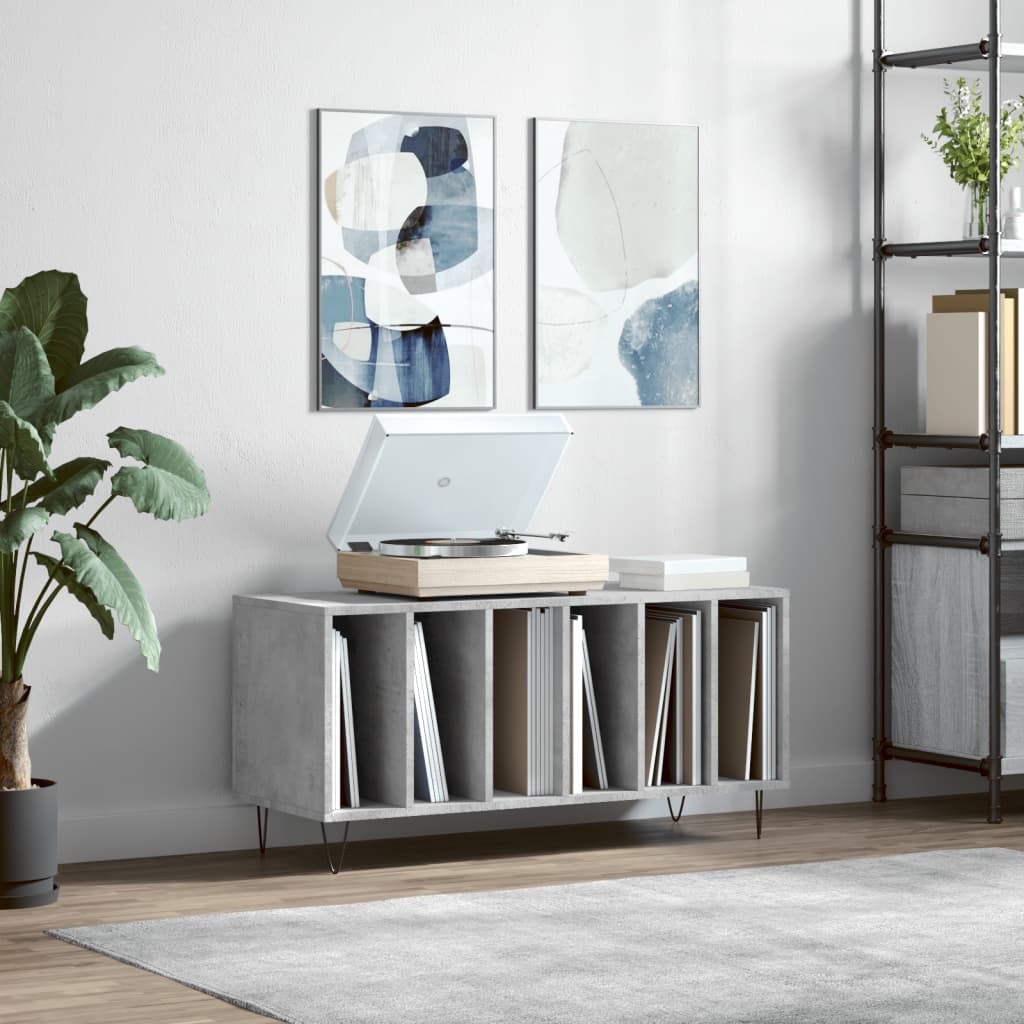 Vinila plašu skapis, betona, 100x38x48cm, koks