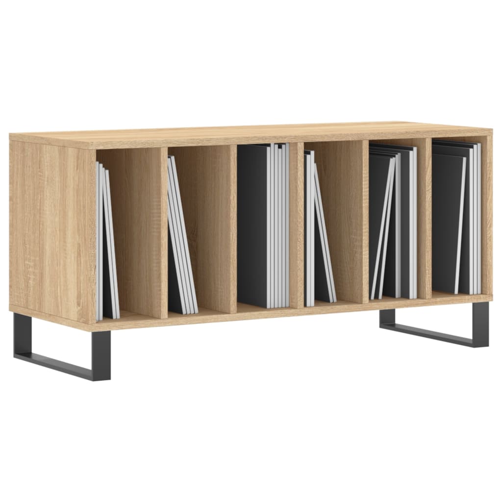 Vinilinių plokštelių spintelė, ąžuolo, 100x38x48cm, mediena