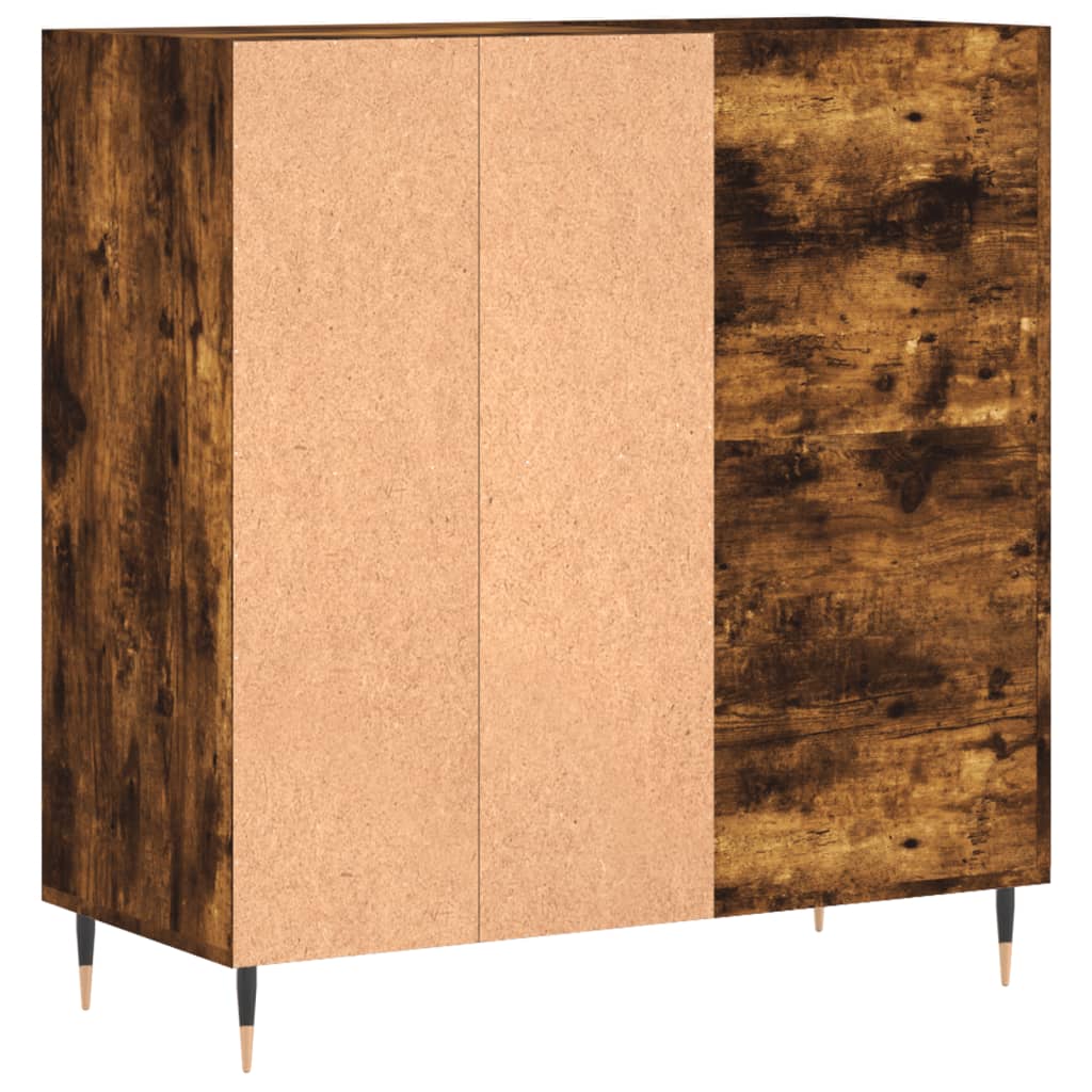 Vinyl record cabinet, smoked, 84.5x38x89cm, wood