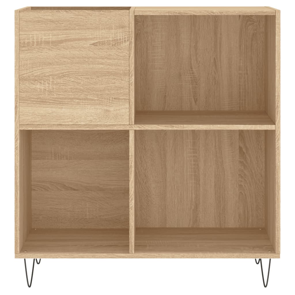 Vinila ierakstu skapis, ozols, 84,5x38x89cm, koks