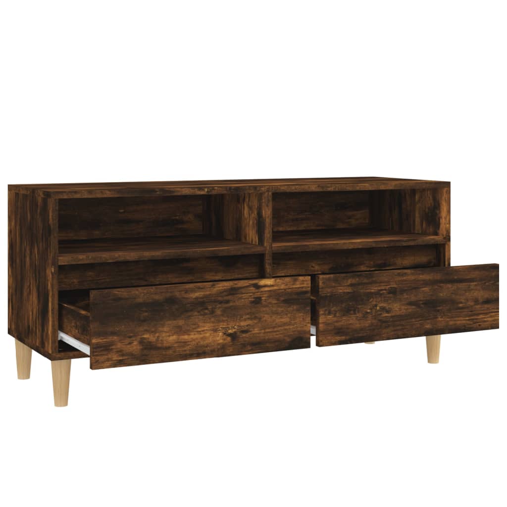 TV cabinet, smoky, 100x34.5x44.5cm, wood