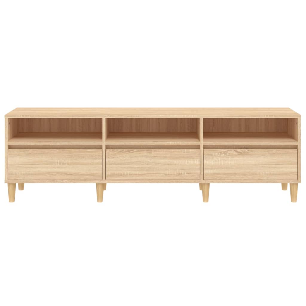 TV cabinet, oak, 150x30x44.5cm, engineered wood