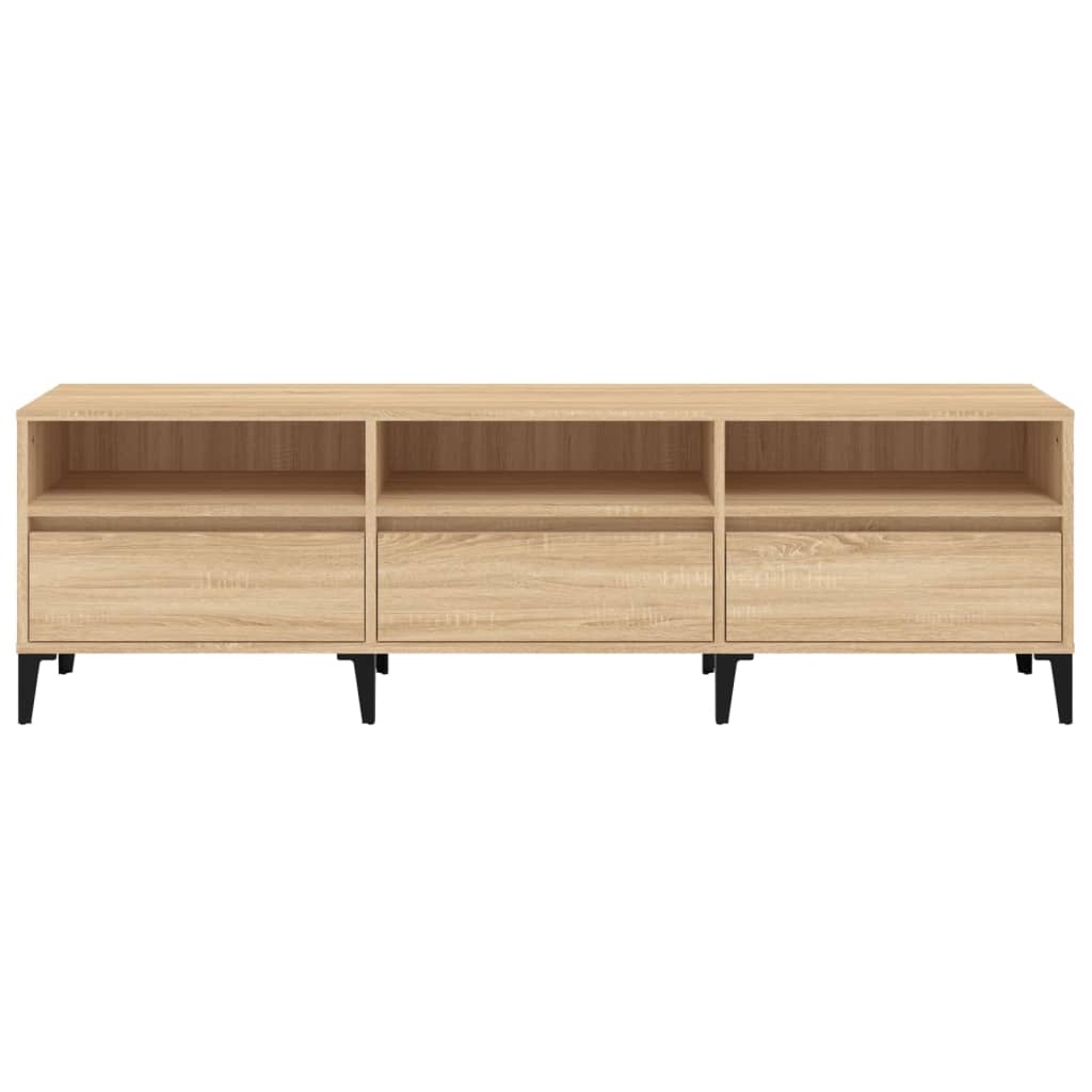 TV cabinet, oak, 150x30x44.5cm, engineered wood
