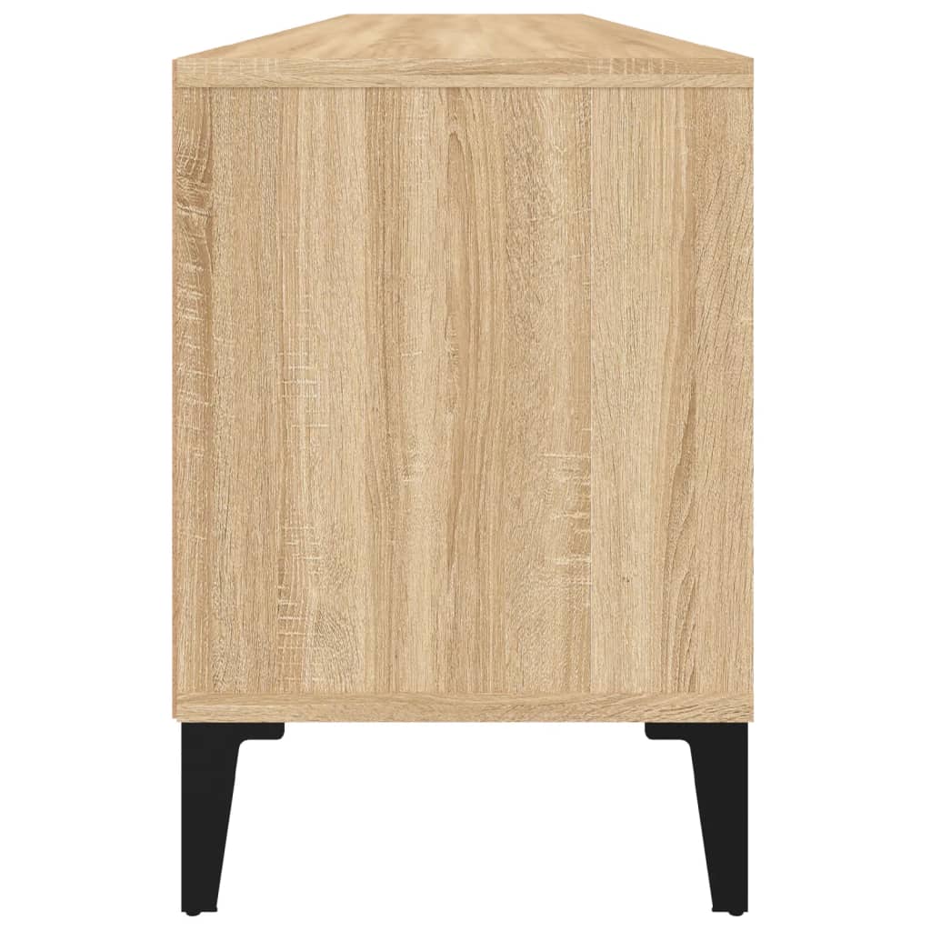 TV cabinet, oak, 150x30x44.5cm, engineered wood