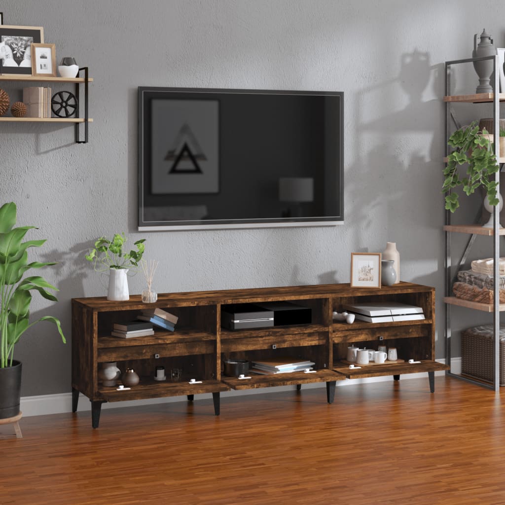 TV cabinet, smoky oak, 150x30x44.5cm, wood