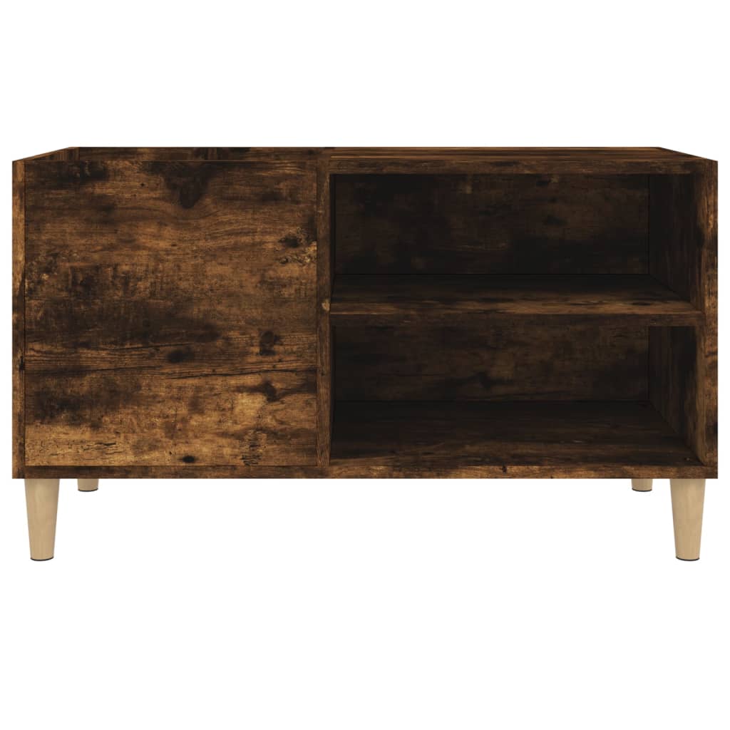 Vinyl record cabinet, smoked, 84.5x38x48cm, wood