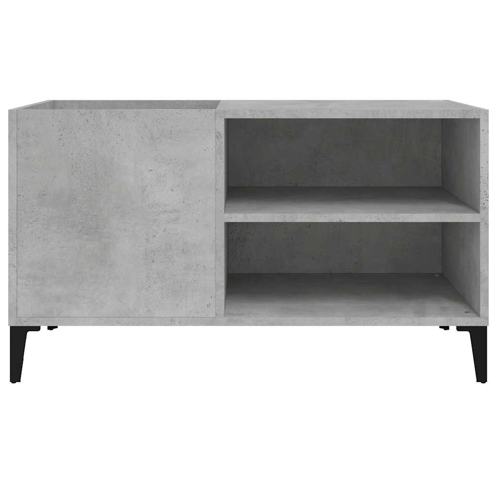Vinyl record cabinet, concrete, 84.5x38x48cm, wood