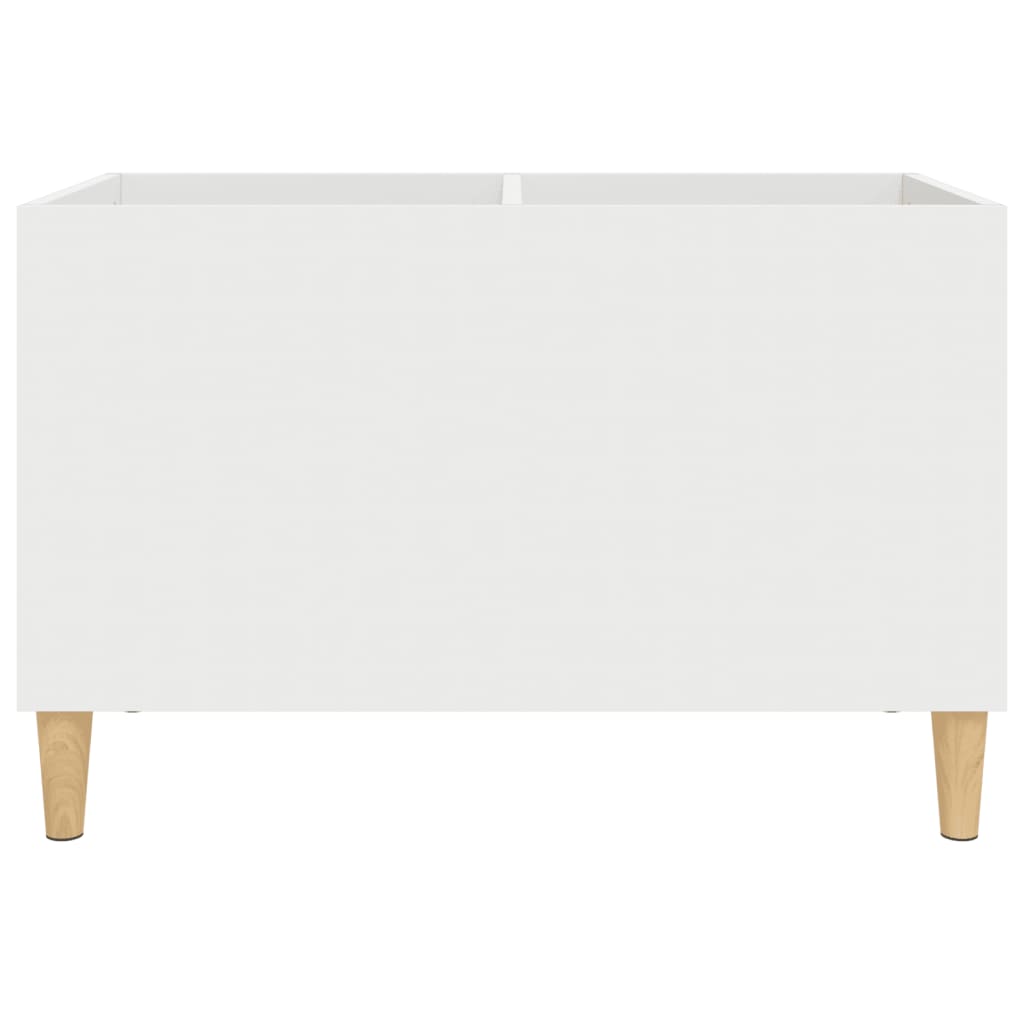 Vinyl record cabinet, white, 74.5x38x48cm, wood