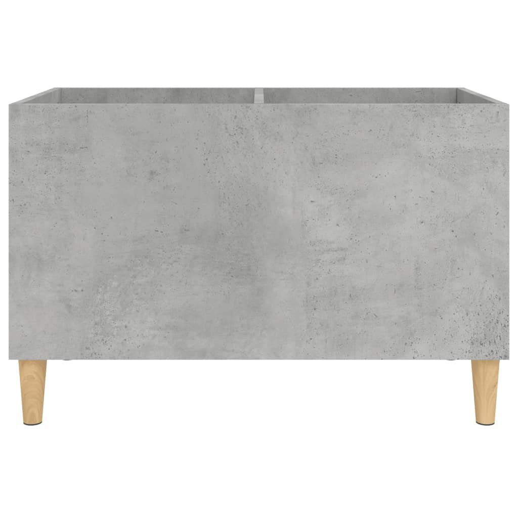 Vinyl record cabinet, concrete, 74.5x38x48cm, wood