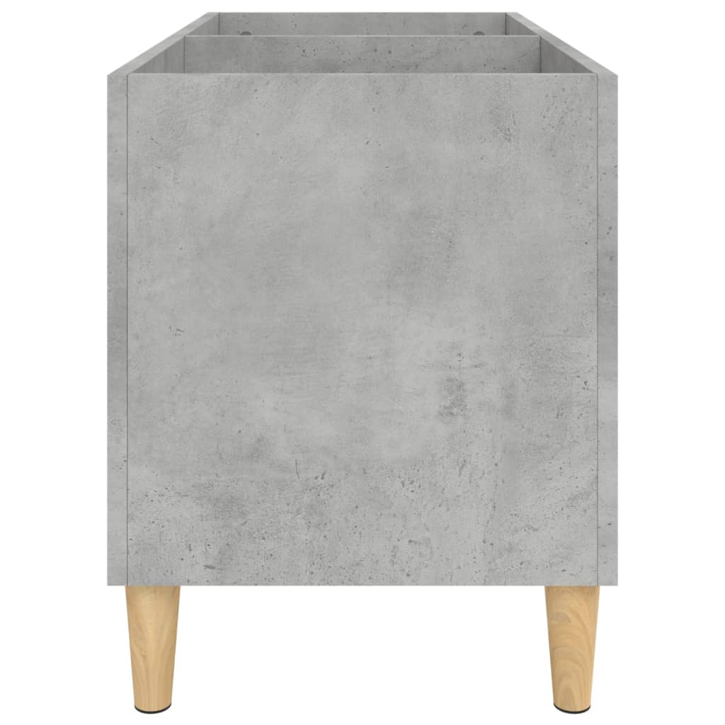 Vinyl record cabinet, concrete, 74.5x38x48cm, wood