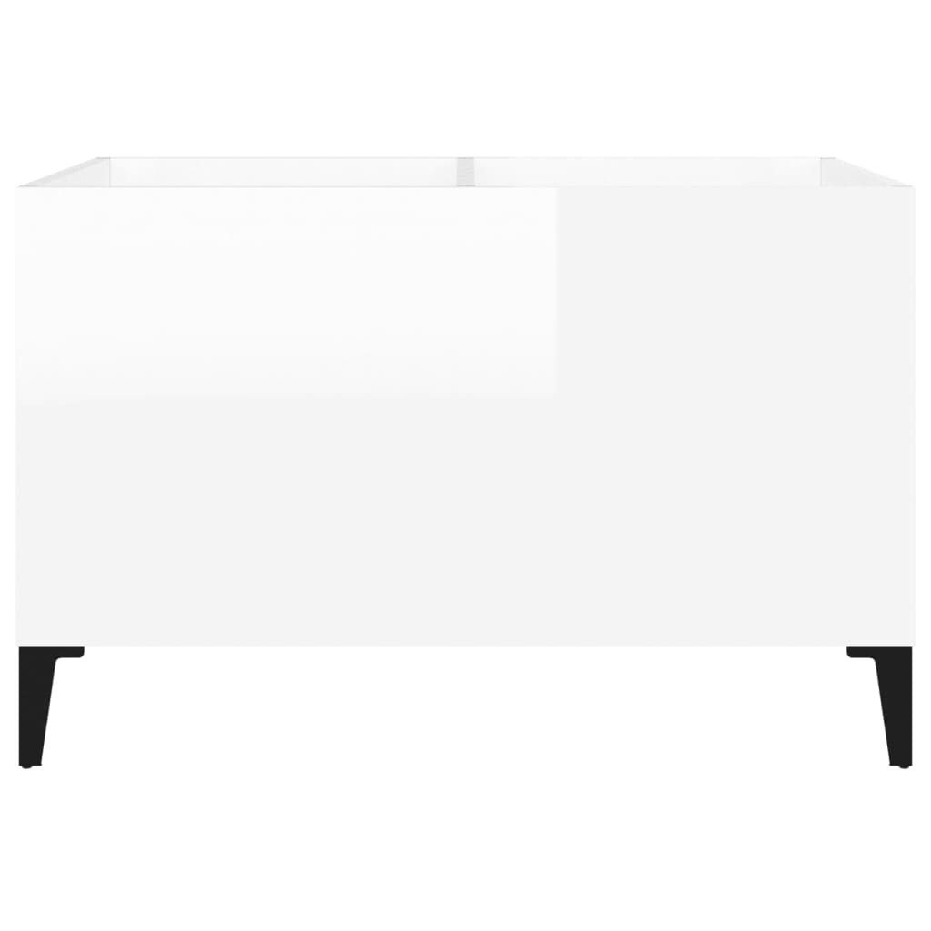Vinyl record cabinet, white, 74.5x38x48cm, wood