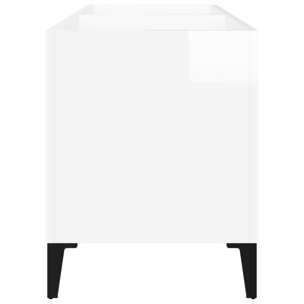 Vinyl record cabinet, white, 74.5x38x48cm, wood