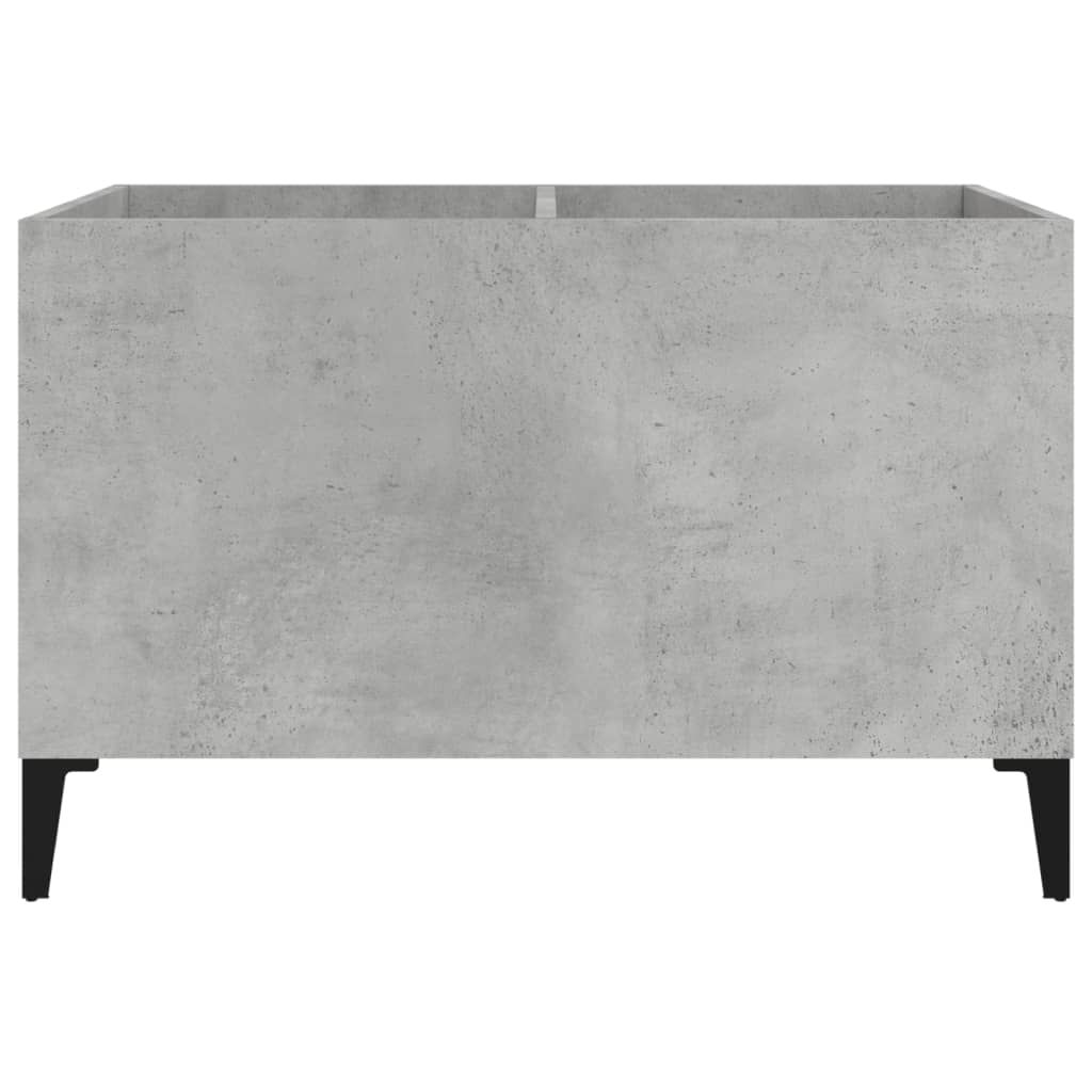 Vinyl record cabinet, concrete, 74.5x38x48cm, wood