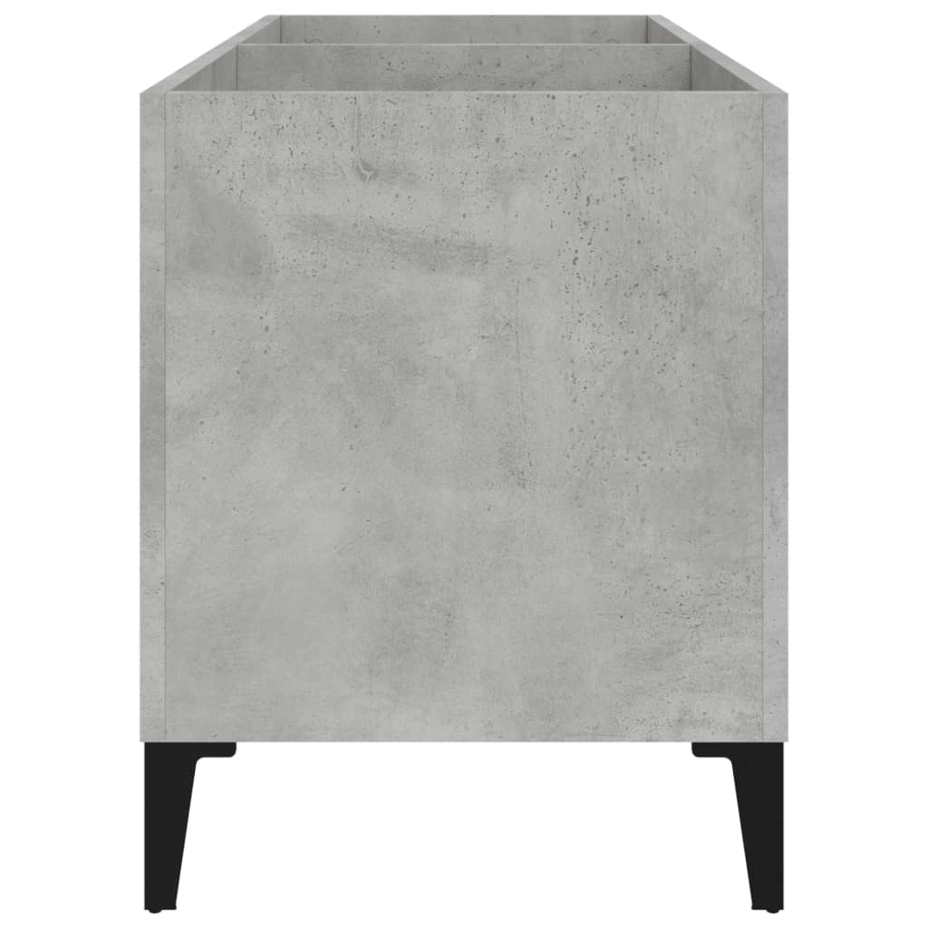 Vinyl record cabinet, concrete, 74.5x38x48cm, wood