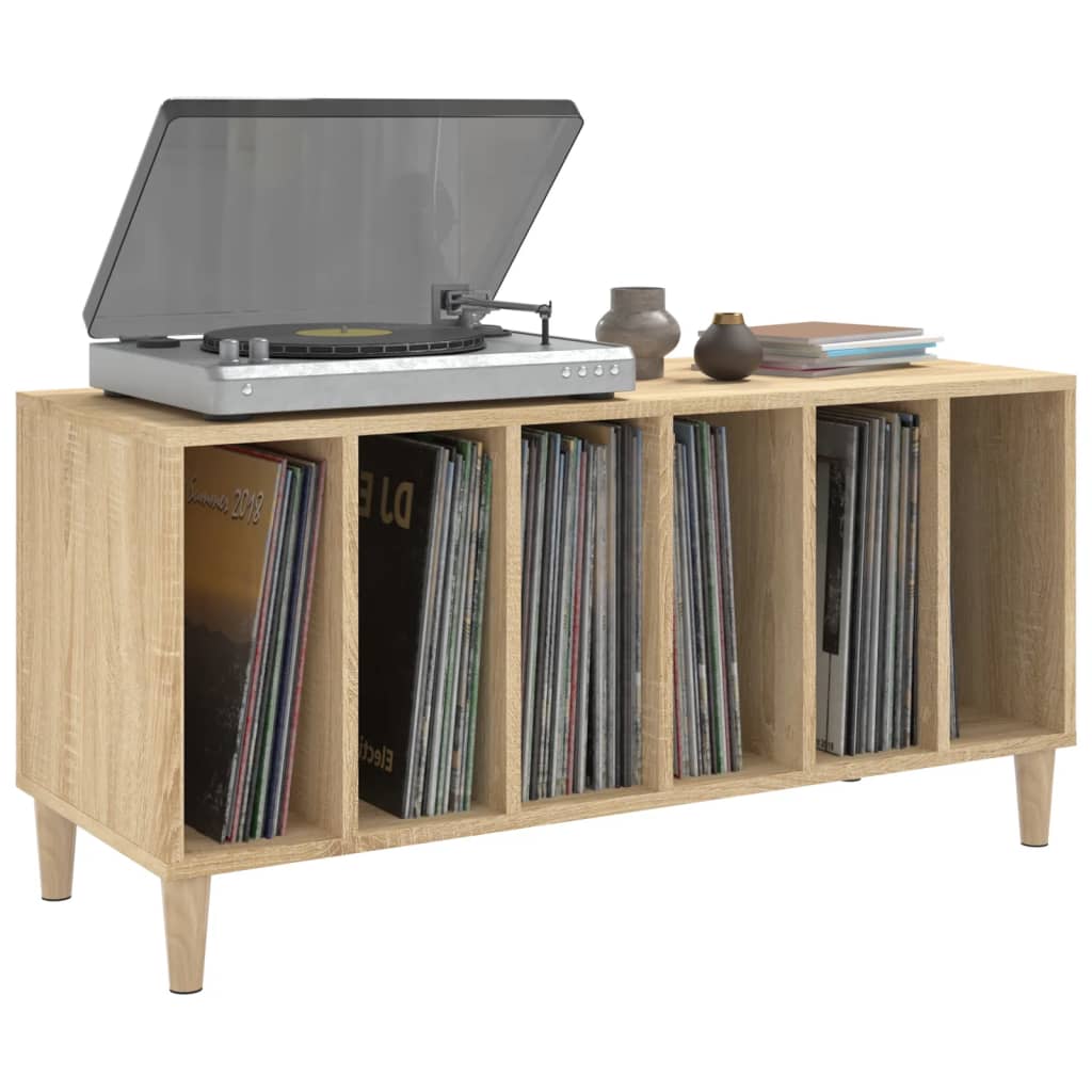 Vinyl record cabinet, oak, 100x38x48cm, wood