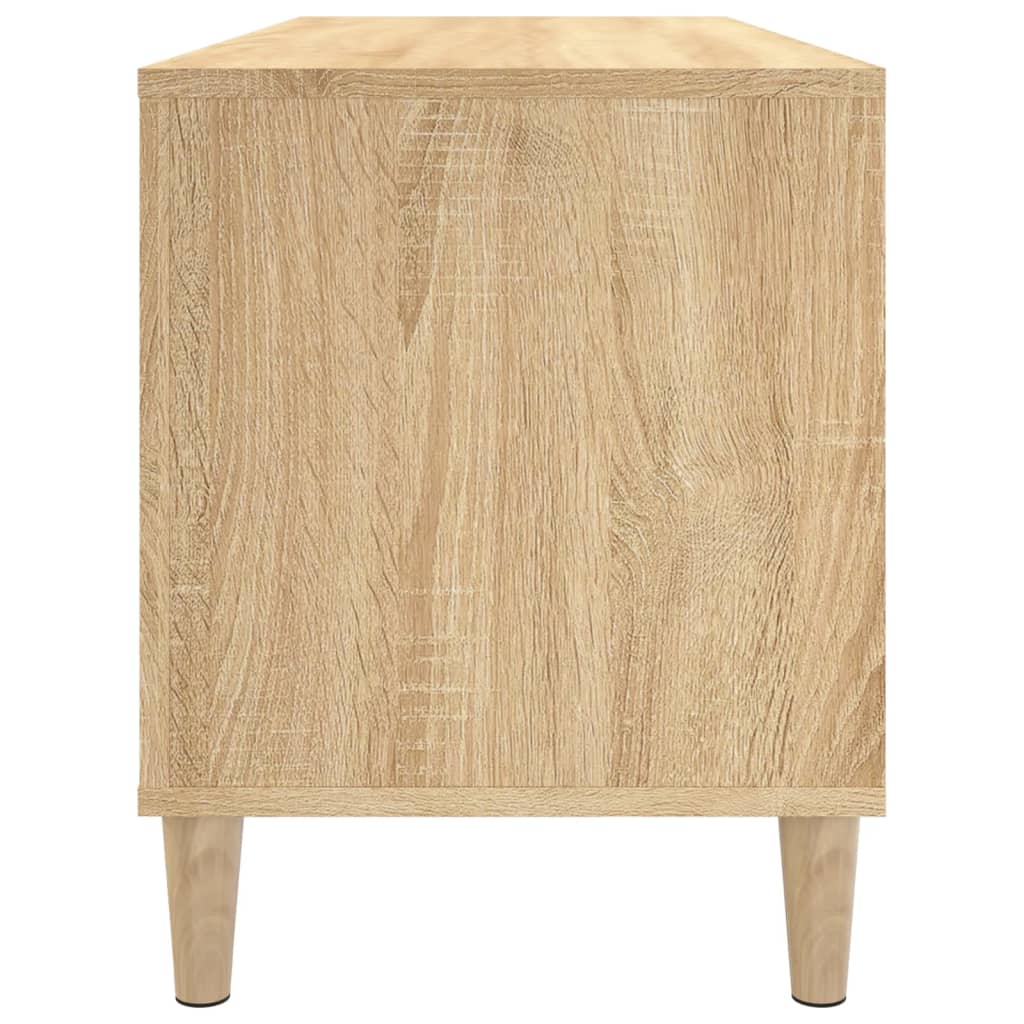 Vinyl record cabinet, oak, 100x38x48cm, wood