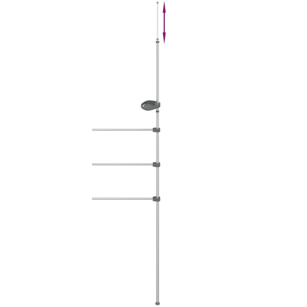 Towel rack, 47x280cm, aluminum